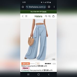 Women's wide leg Palazzo Pants XL